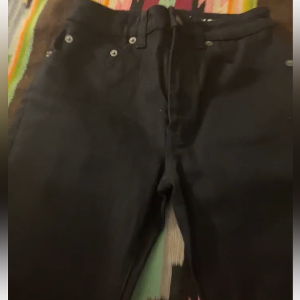 NWO 🌸Auth Saint Laurent Black high waist Jeans size 25 💜 - Picture 3 of 11